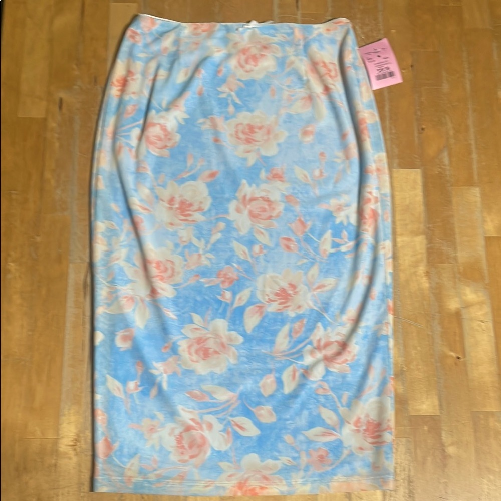 NWT WAYF floral midi skirt